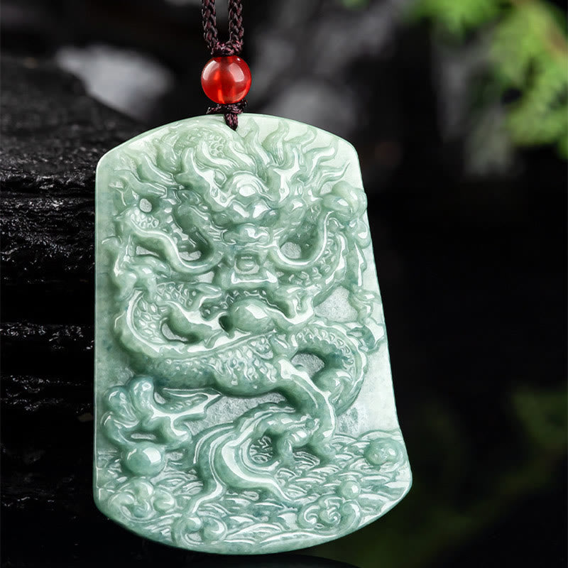 Jade-Drache-Sternzeichen-Halskette für Glück und Schutz