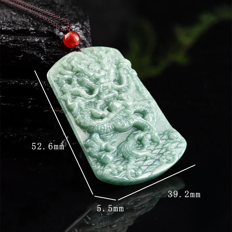 Jade-Drache-Sternzeichen-Halskette für Glück und Schutz