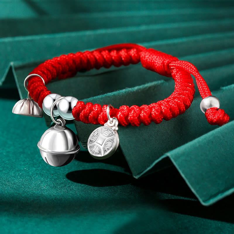 Spirituelles Armband aus Sterlingsilber für Kinder mit Fu-Charm-Anhänger