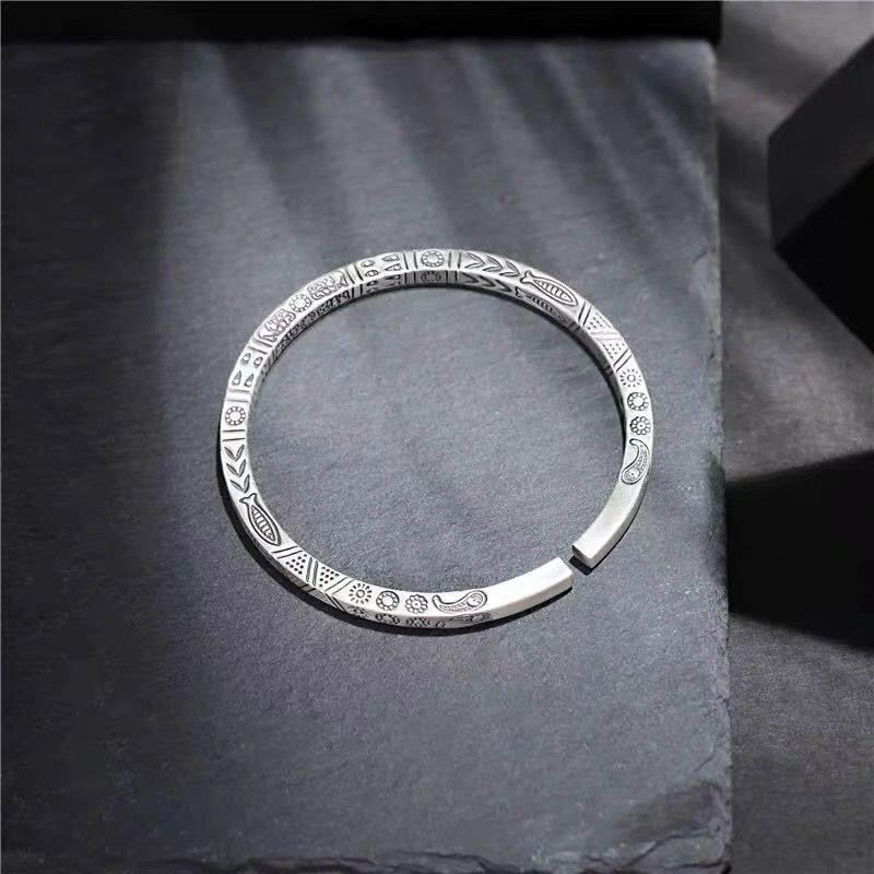Koi Fisch Elefant Glück Reichtum Kupfer Manschette Armband