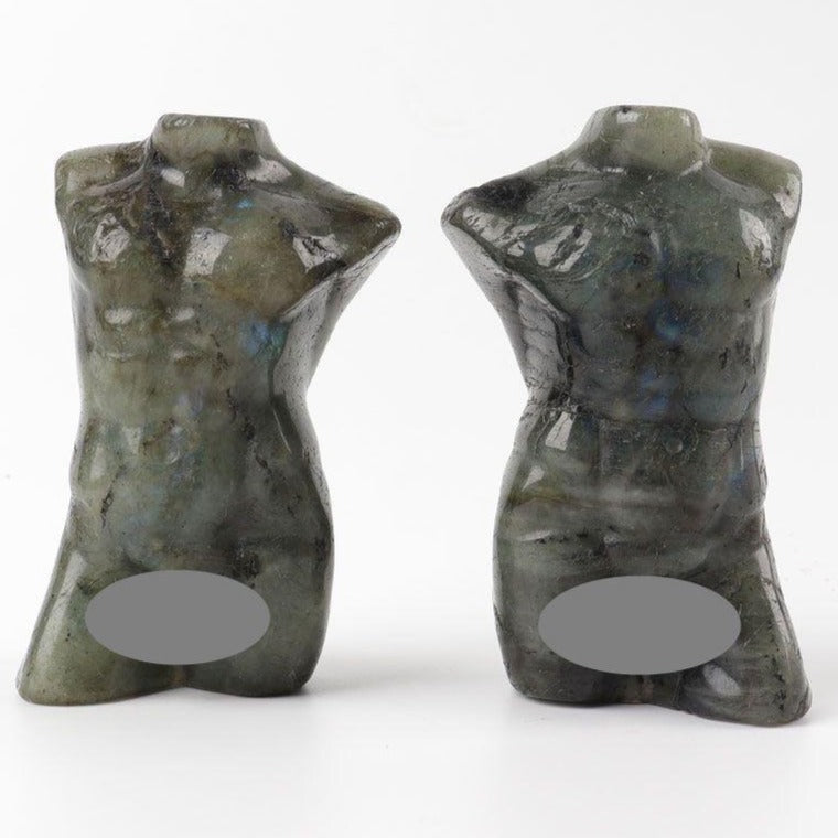 Labradorit Kristall Figur Schnitzerei 3,4 Zoll Modell