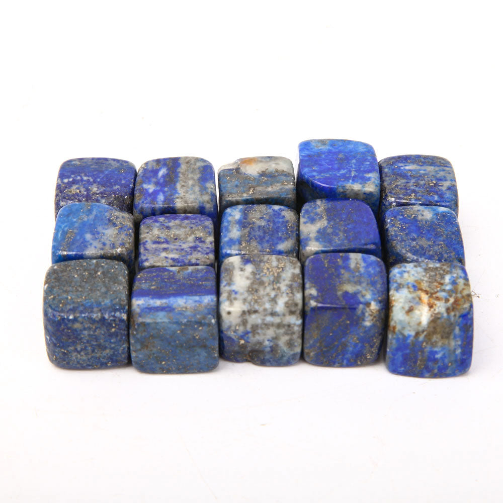Lapislazuli-Kristallwürfel, 1,5–2 cm, Heilsteine, Beutel