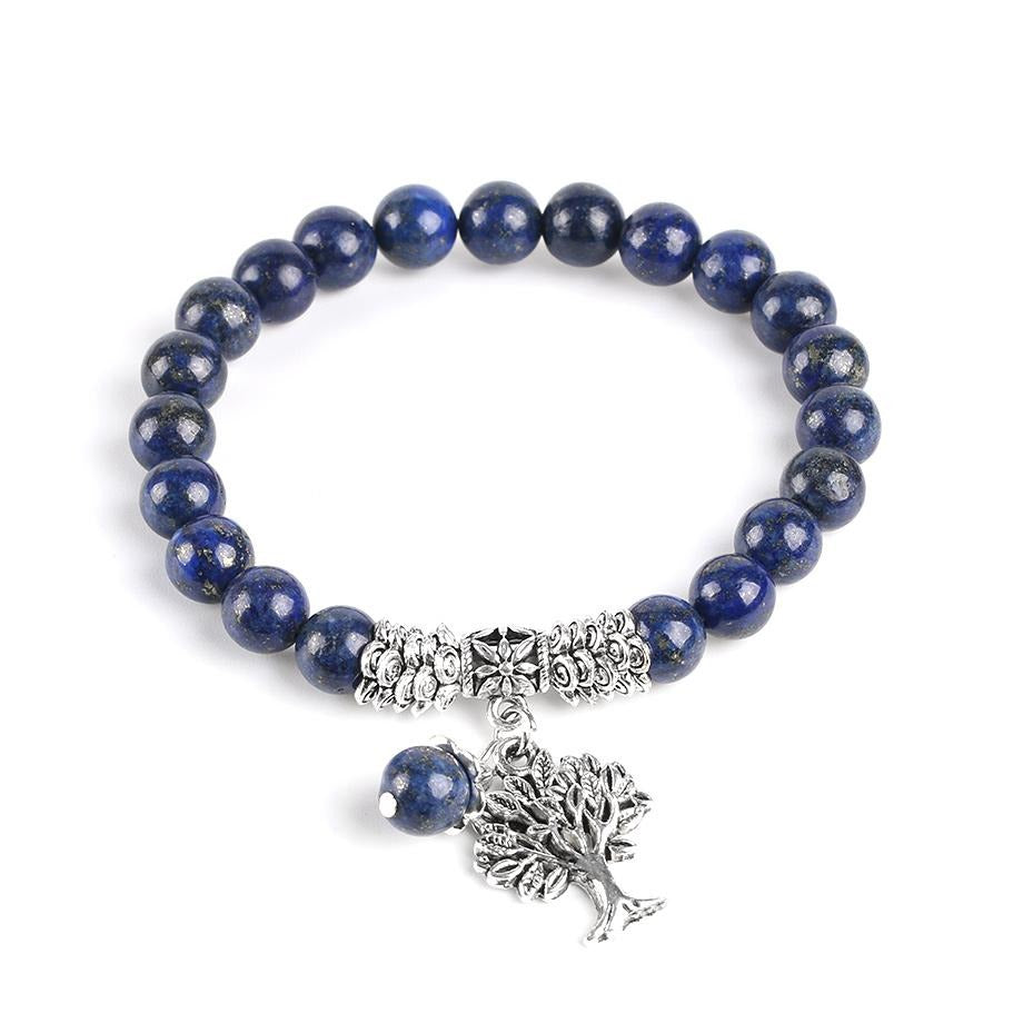 Lapislazuli Weisheit Stretch-Armband
