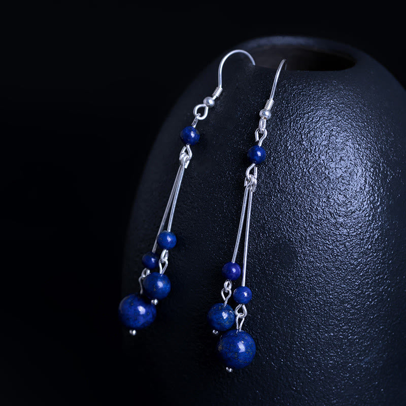 Lazurite Sterling Silber Serenity Tropfen Ohrringe