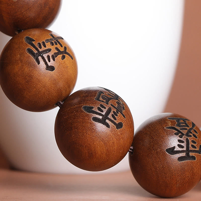 Vom Blitz getroffenes Jujube-Holz, 12 mm, spirituelles Schutzarmband