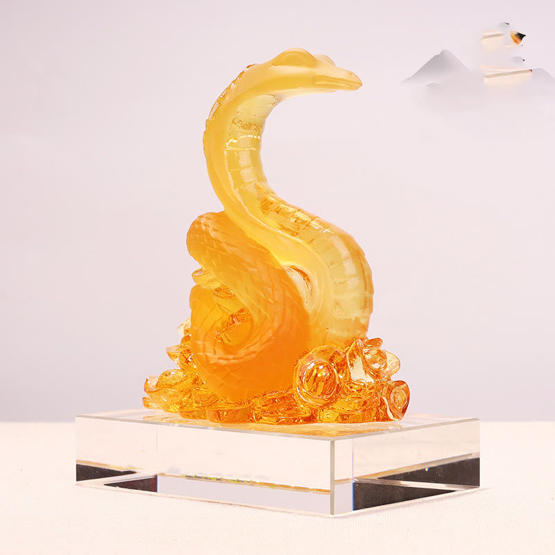 Liuli Schlangenbarren Feng Shui Statue | Spirituelle Kunst
