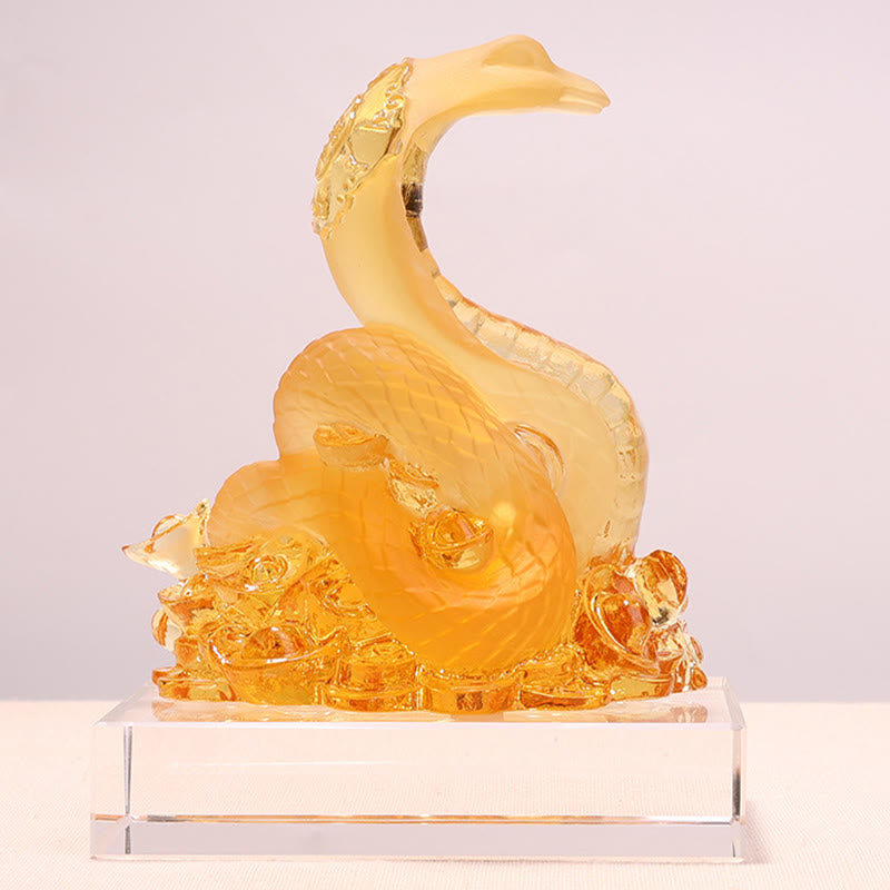 Liuli Schlangenbarren Feng Shui Statue | Spirituelle Kunst