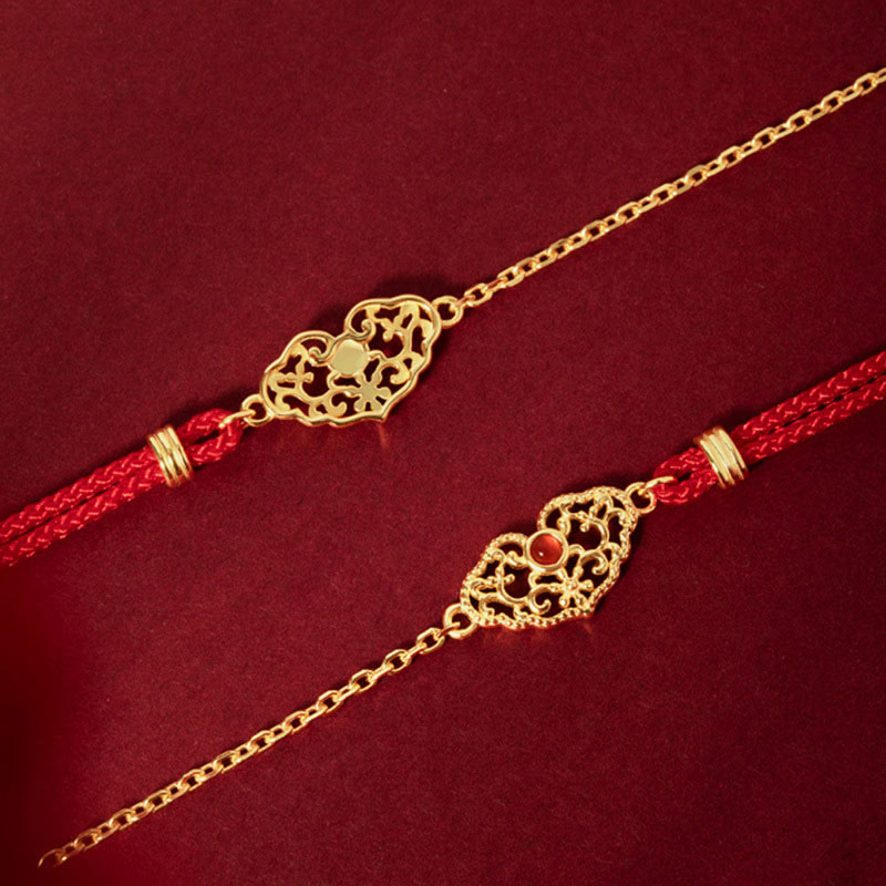 Schloss der guten Wünsche – Rotes Schnurarmband für Glück und Schutz