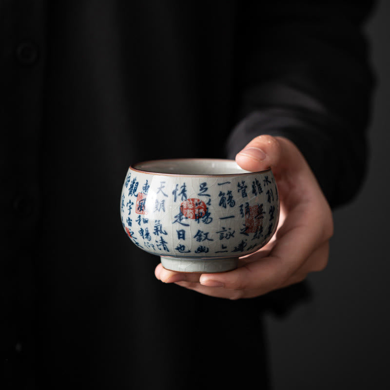 Lotus-Teetasse aus Keramik, 150 ml, für traditionelle Teerituale