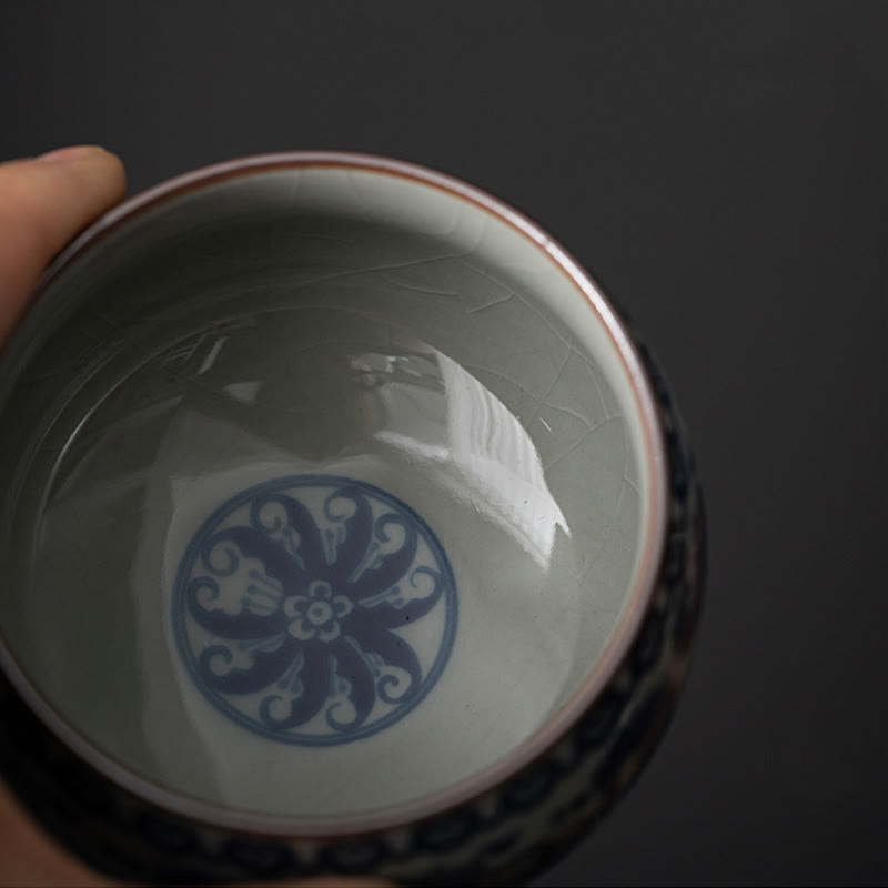 Lotus-Teetasse aus Keramik, 150 ml, für traditionelle Teerituale