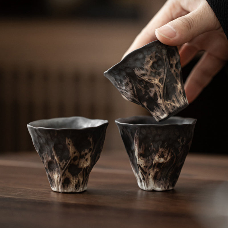 Lotusblume Zen Keramik Teetasse 50ml | Chinesisches Keramik Teeservice