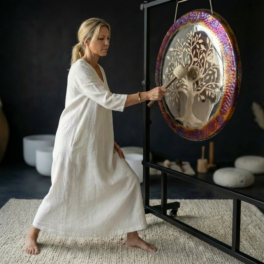 Leuchtendes Gong-Instrument – Magic Tree Design