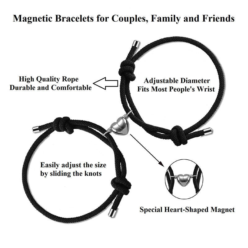 Magnetische rote Paararmbänder | Schutz & Stärke