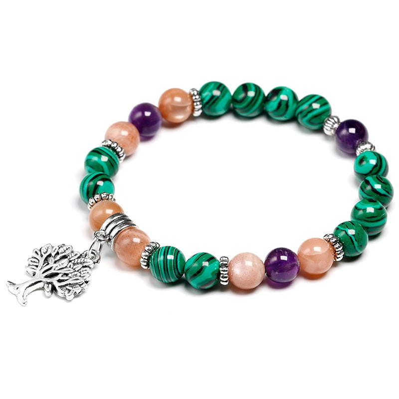 Malachit-Kristallarmband für Meditation und Harmonie