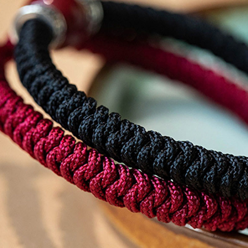 Herren Zinnober Armband 12mm Perlen | Sterling Silber Calm