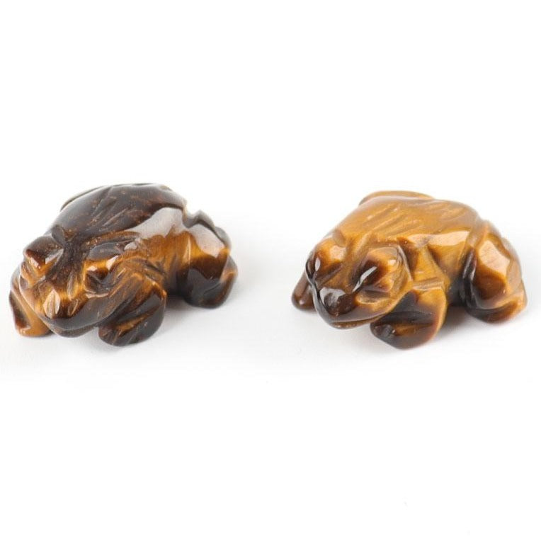 Mini-Kristall-Frosch-Schnitzereien, 2,5 cm, Heilfiguren