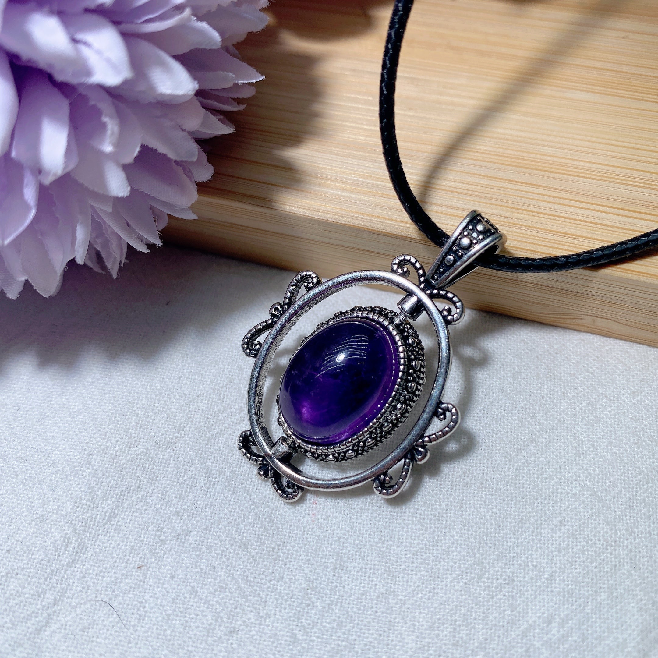 Mixed Crystal Healing Pendant | Spiritual Necklace 1.6 inch
