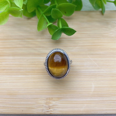 Spiritueller Heilring aus gemischten Kristallen – Größe 2,3 Zoll