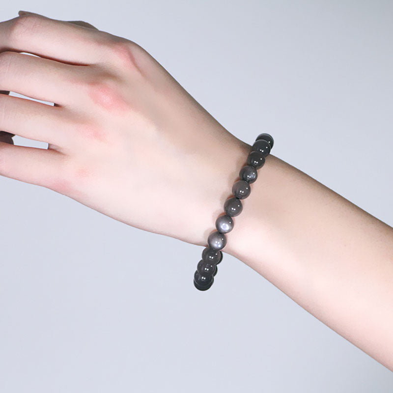 Mondstein-Armband, 8 mm, für Liebe und positive Energie