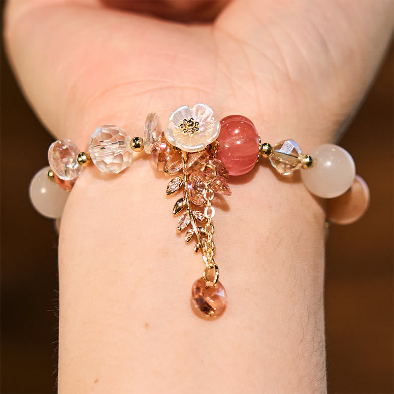 Heilarmband mit mehreren Edelsteinen: Amethyst und Aventurin