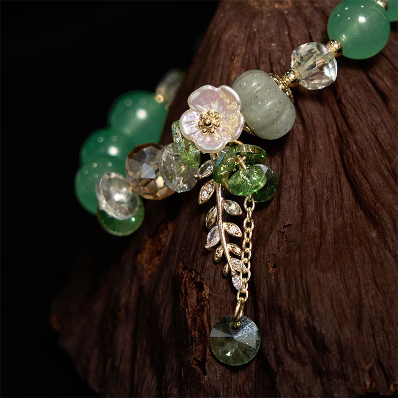Heilarmband mit mehreren Edelsteinen: Amethyst und Aventurin
