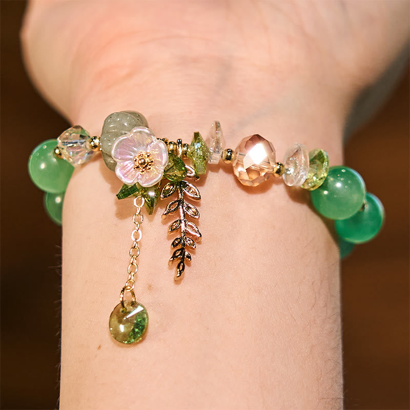 Heilarmband mit mehreren Edelsteinen: Amethyst und Aventurin