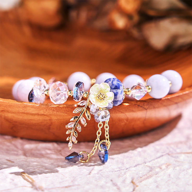 Heilarmband mit mehreren Edelsteinen: Amethyst und Aventurin