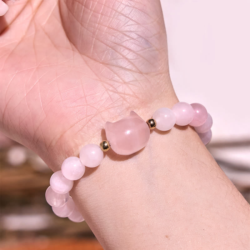 Mehrstein-Kristall-Katzenkopf-Armband zur Heilung