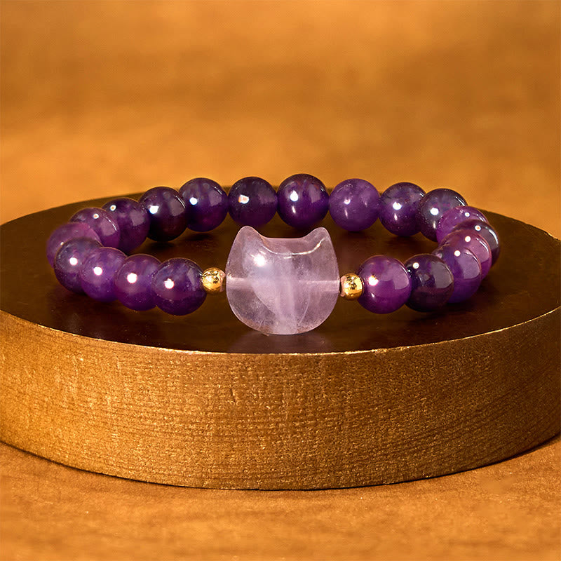 Mehrstein-Kristall-Katzenkopf-Armband zur Heilung