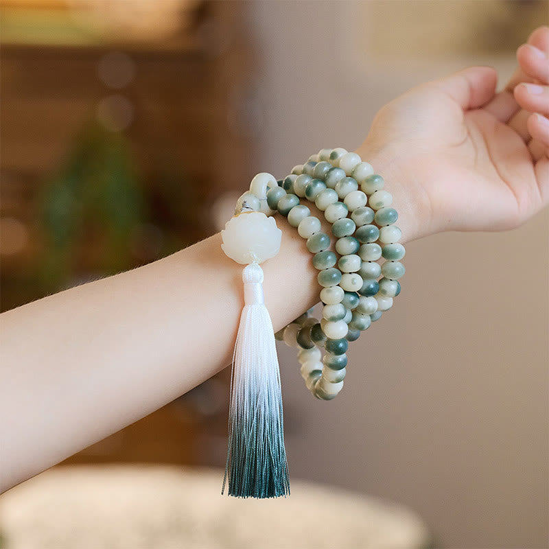 Natürliches 108 Bodhi Seed Mala Armband für Weisheit und Meditation