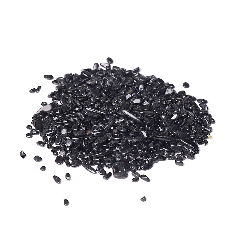 Natürliche schwarze Turmalin-Chips, 5–9 mm, zur Heilung