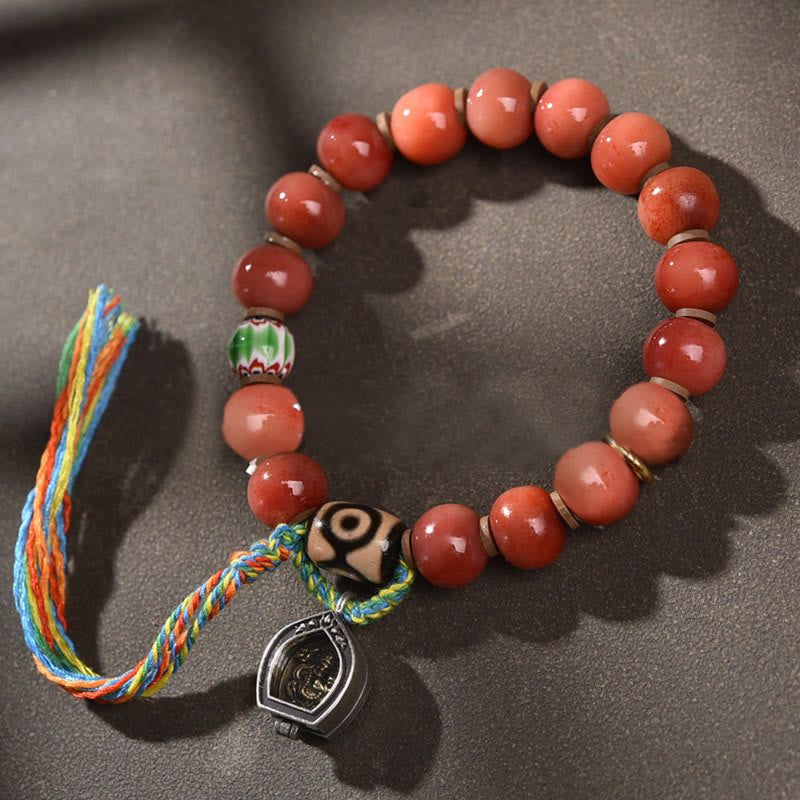 Natürliches Kamelknochen-Armband für spirituellen Schutz, 15–16 cm