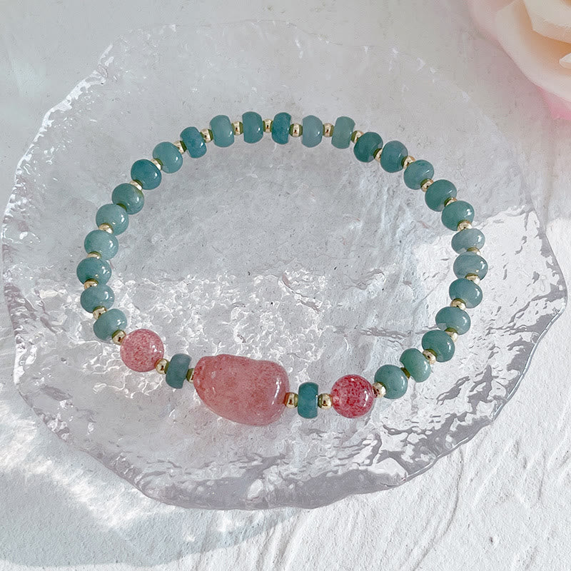 Natürliches Hetian-Jade-Wohlstandsarmband mit PiXiu-Anhänger