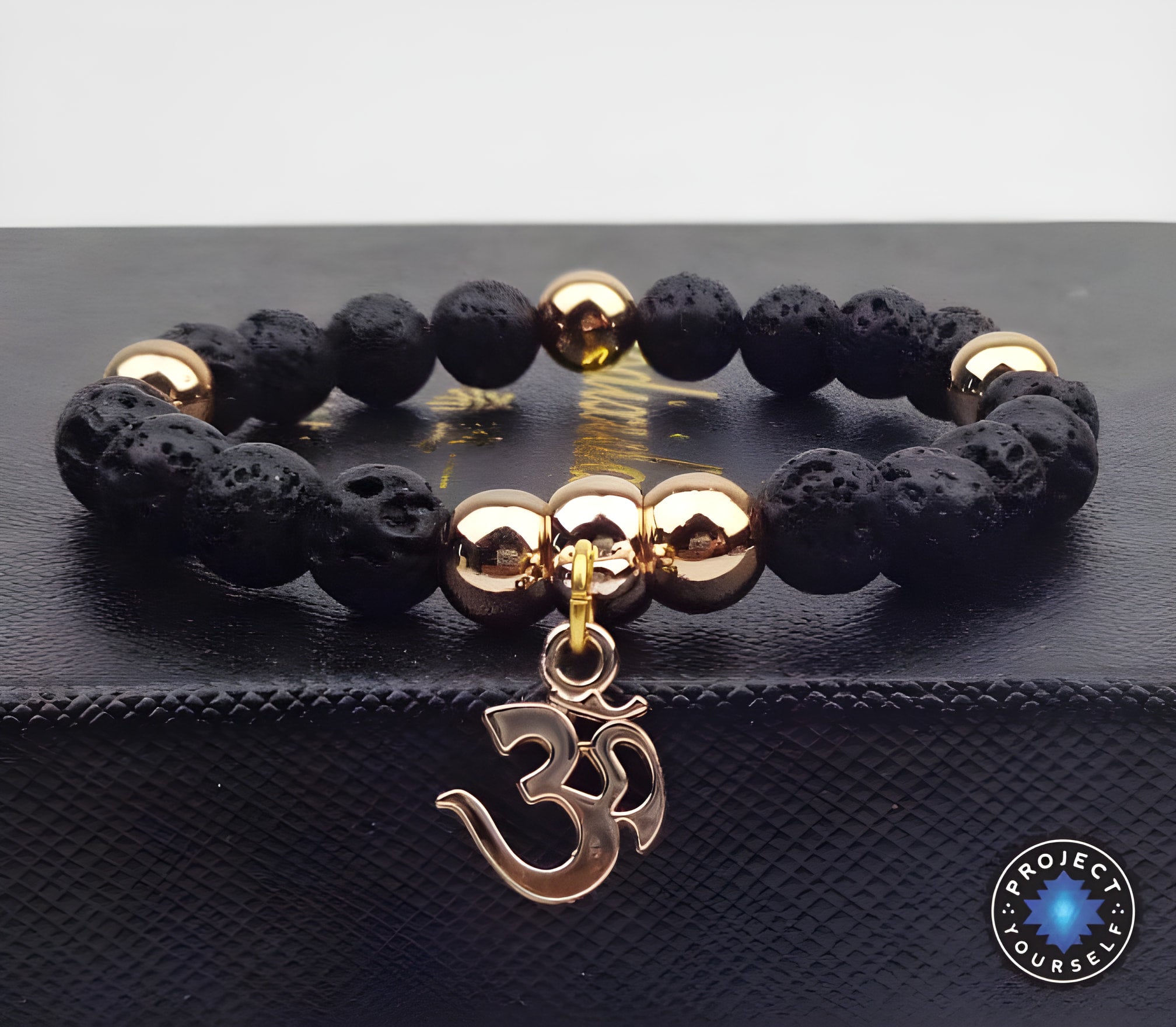 Om Jasper Mala Perlenarmband für Achtsamkeitsübungen