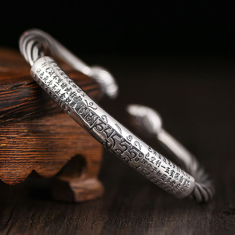 Om Mani Padme Hum Kupfer verstellbares Reinheits-Manschettenarmband