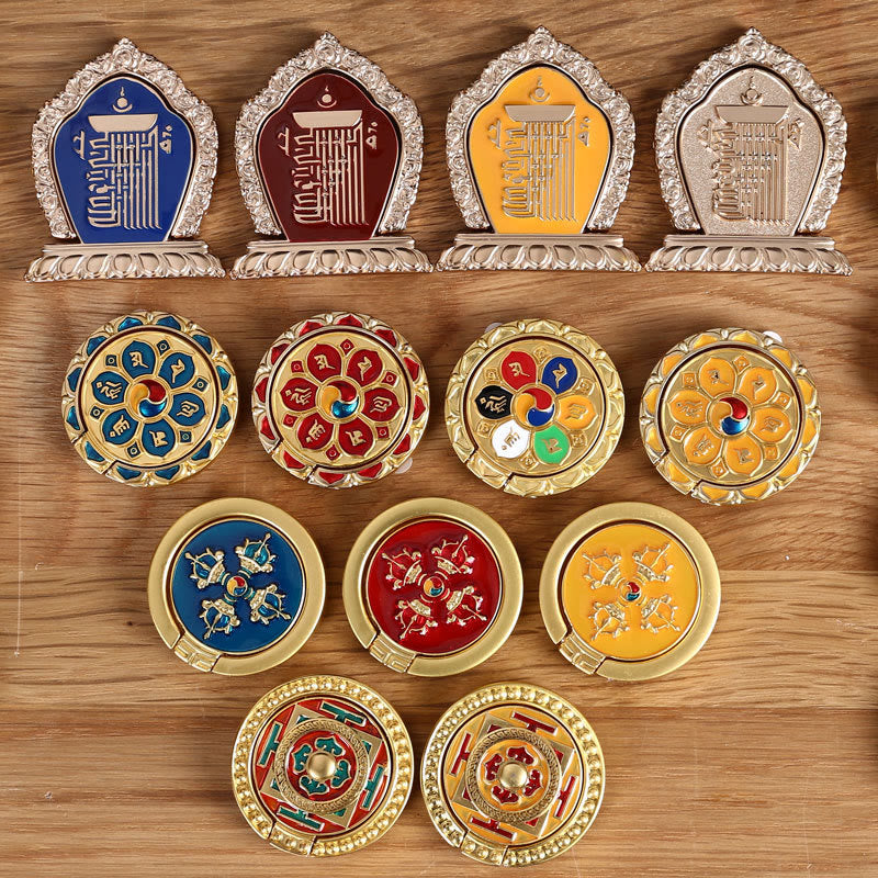 Om Mani Padme Hum Spirituelle Telefonringhalterung Universalhalterung