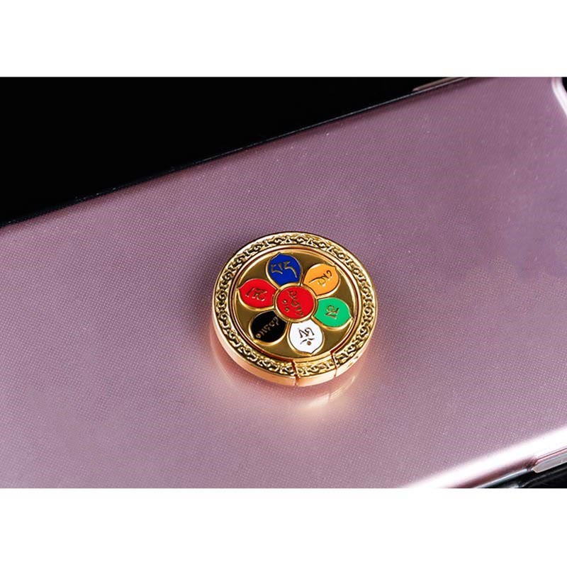 Om Mani Padme Hum Spirituelle Telefonringhalterung Universalhalterung