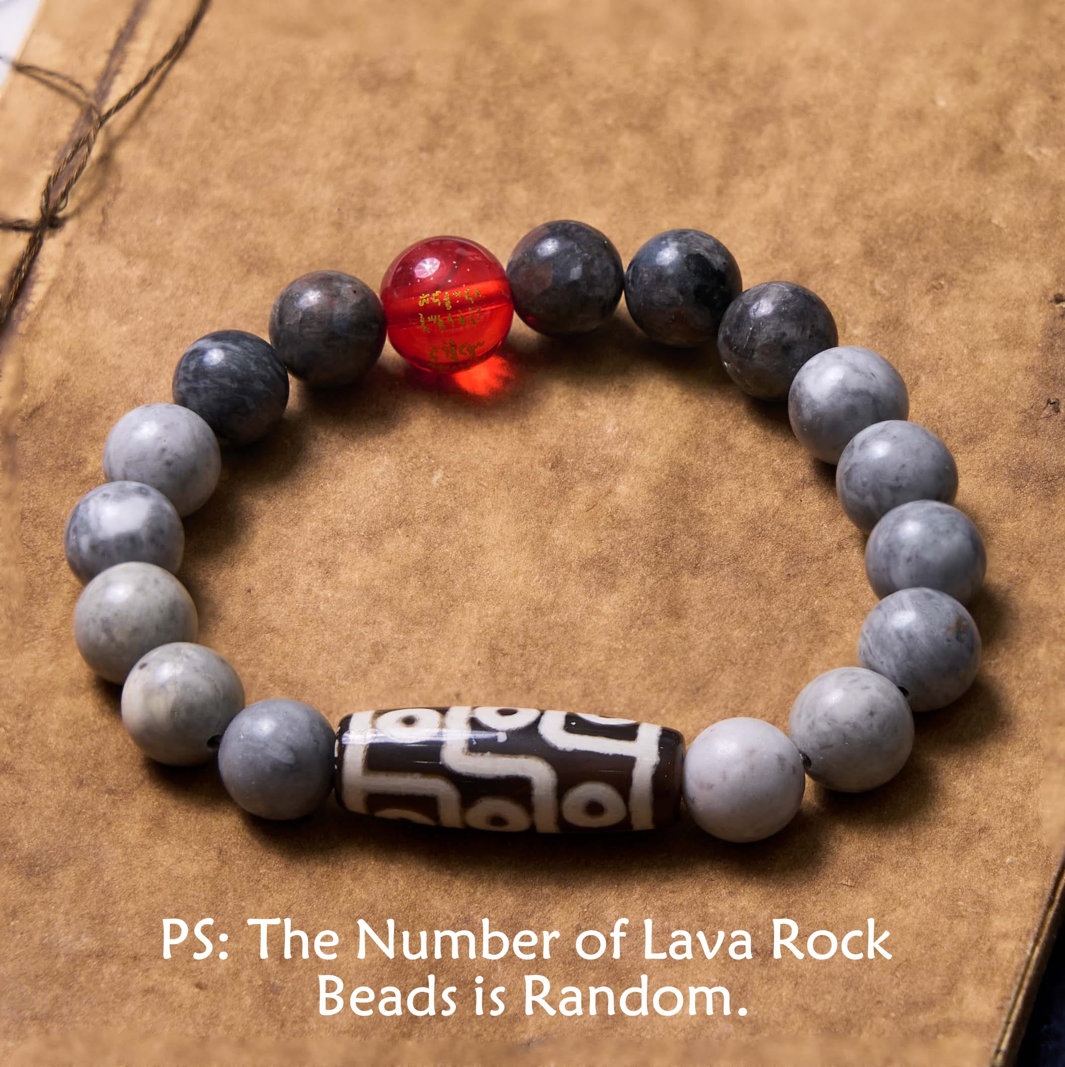 Picasso-Jaspis-Neun-Augen-Dzi-Perlen-Unisex-Achat-Armband