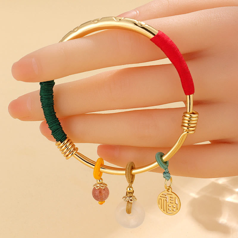 Rosa Kristall Peace Buckle Love Armband 56-60mm