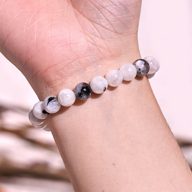 Regenbogen-Mondstein-Harmonie-Armband 8 mm