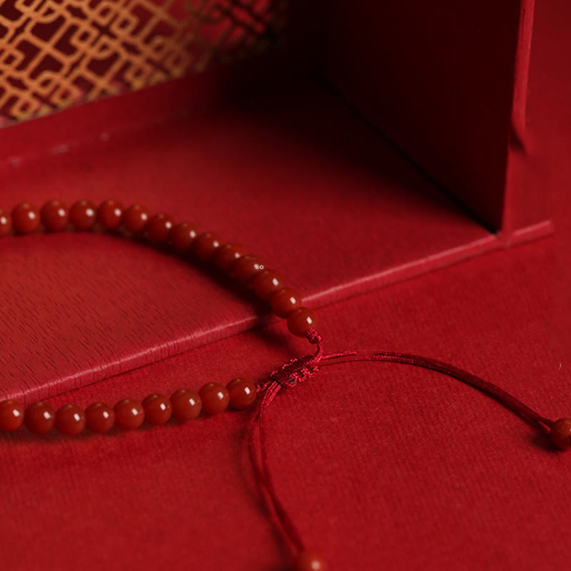 Roter Achat Hetian Jade Peace Buckle Vertrauensarmband