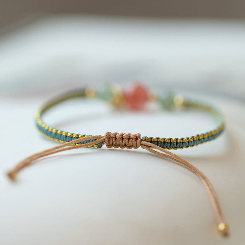 Rotes Achat-Jade-Lotus-Vertrauensarmband