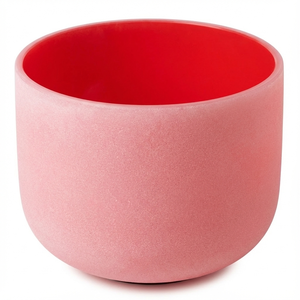 Rote C-Note Wurzelchakra Kristallklangschale