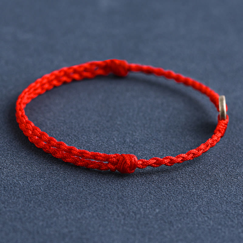 Red String Fünf Kaisermünzen Schutzarmband 925 Silber