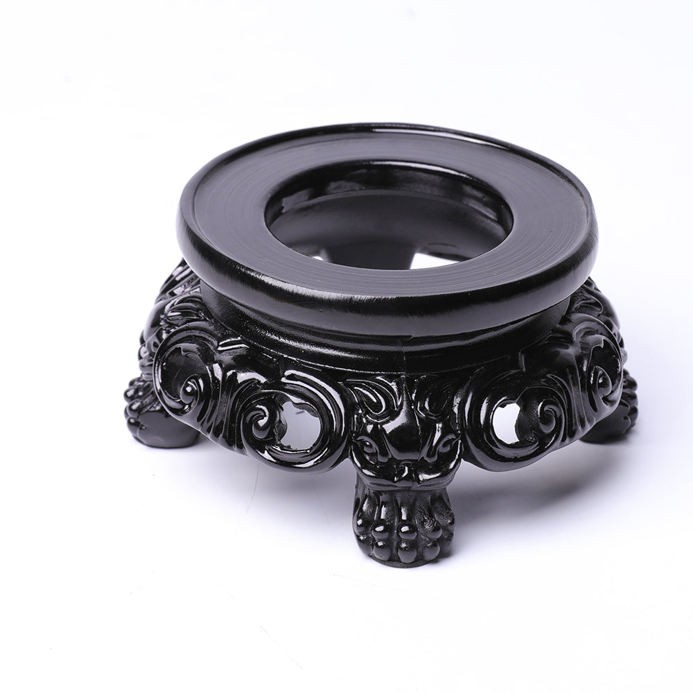 Sockelständer mit Harzgravur für Kristallkugel-Display