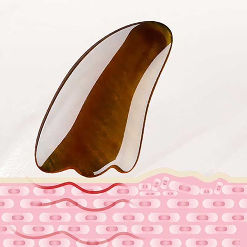 Gua Sha-Ganzkörpermassage-Werkzeugset aus Harz für die Gesichtspflege