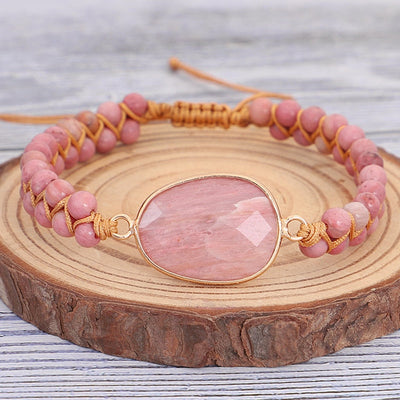 Rhodochrosit Herz Armband - Energie der Liebe