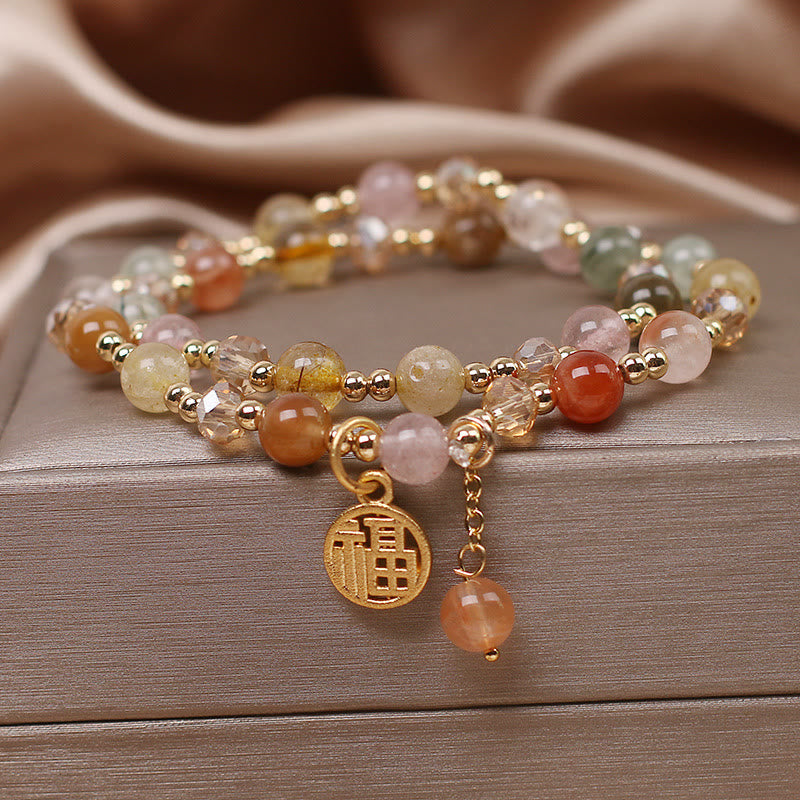 Armband aus Rutilquarz für Glück und Schutz