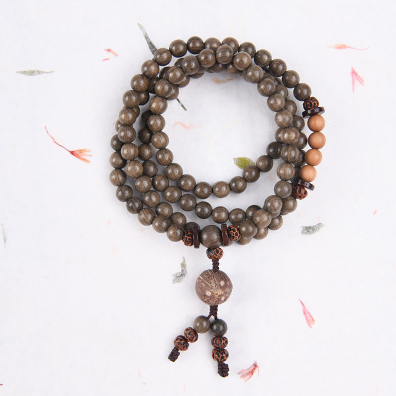 Sandelholz Schutz Charm Mala Armband 8mm Meditation