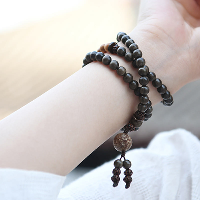 Sandelholz Schutz Charm Mala Armband 8mm Meditation